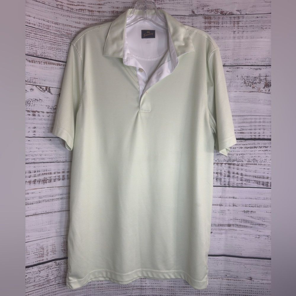 Tourney Polo Mens size Medium shirt striped golf lightweight jersey
